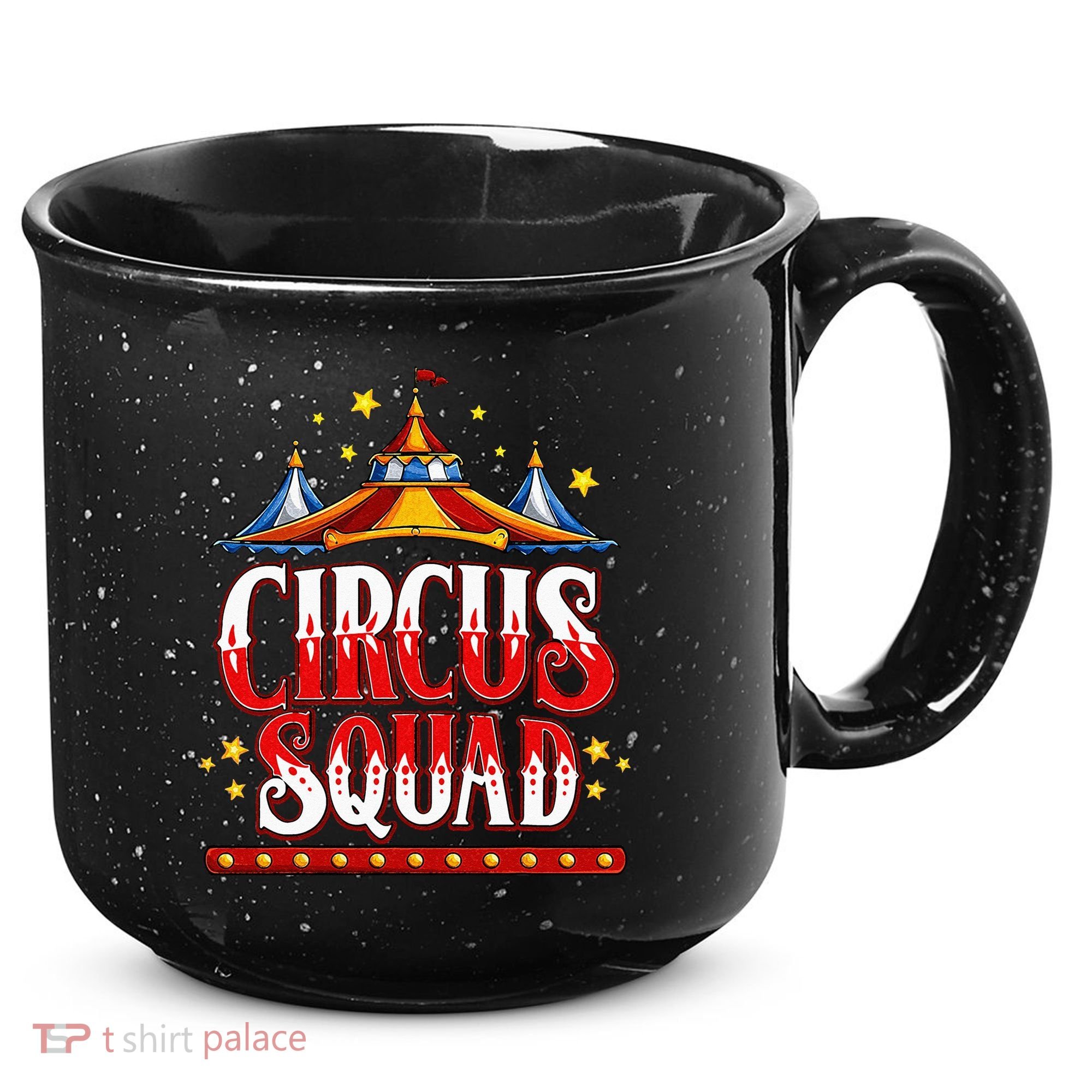 Circus Squad Event Carnival Staff Birthday Party Theme Show 15oz Campfire Ceramic Mug