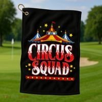 Circus Squad Event Carnival Staff Birthday Party Theme Show Golf Towel thumb 1