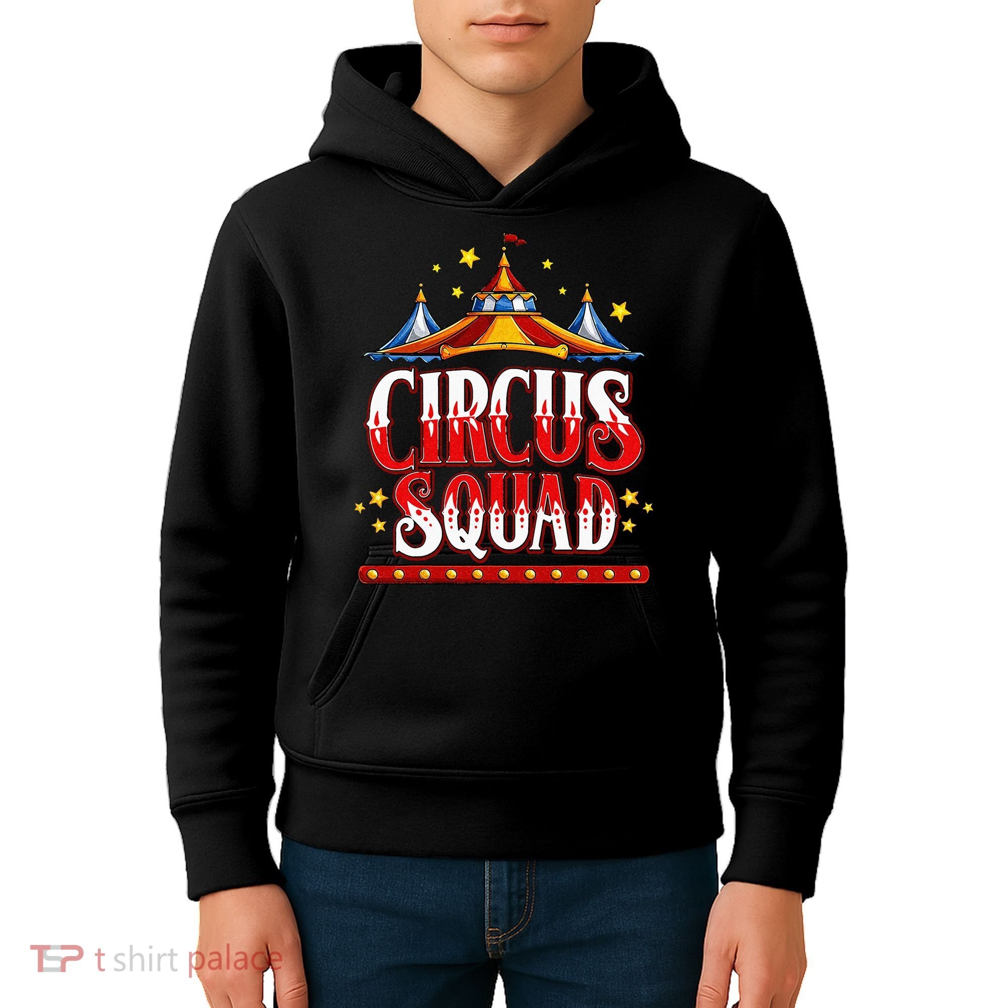 Circus Squad Event Carnival Staff Birthday Party Theme Show Kids Hoodie