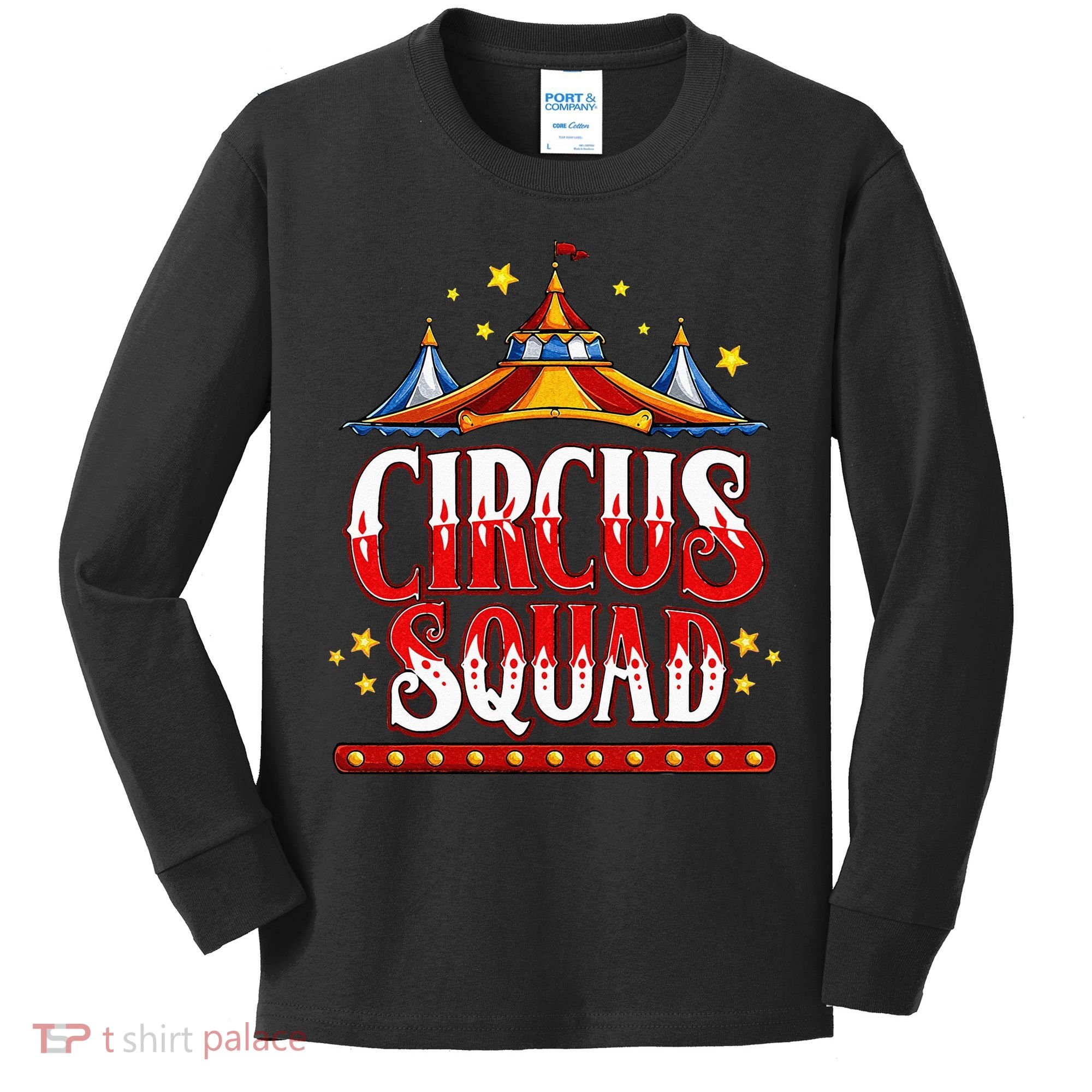 Circus Squad Event Carnival Staff Birthday Party Theme Show Kids Long Sleeve Shirt