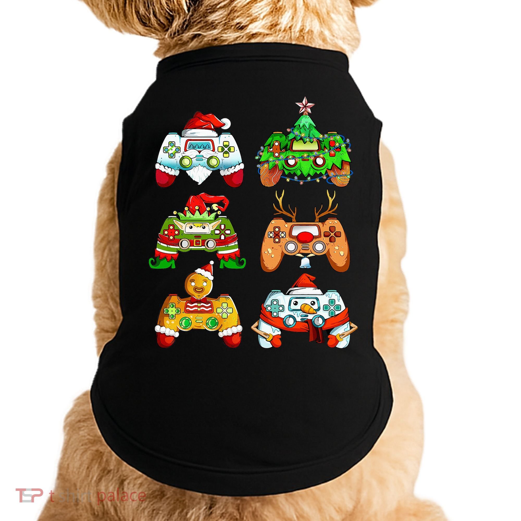 Christmas Santa Elf Gaming Controllers Snowman  Doggie Tank