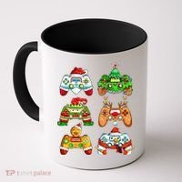 Christmas Santa Elf Gaming Controllers Snowman  Coffee Mug thumb 0