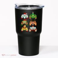 Christmas Santa Elf Gaming Controllers Snowman  Tumbler thumb 0
