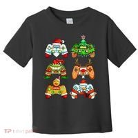 Christmas Santa Elf Gaming Controllers Snowman  Toddler T-Shirt thumb 0