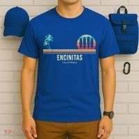 California Surf Encinitas Vintage Surf Board Surfer Meaningful Gift T-Shirt thumb 6