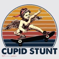 Cupid Stunt Embarrassing Womens Funnel Neck Pullover Hood thumb 2