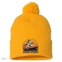 Cupid Stunt Embarrassing Pom Pom 12in Knit Beanie thumb 0