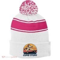 Cupid Stunt Embarrassing Stripe Pom Pom Beanie thumb 0