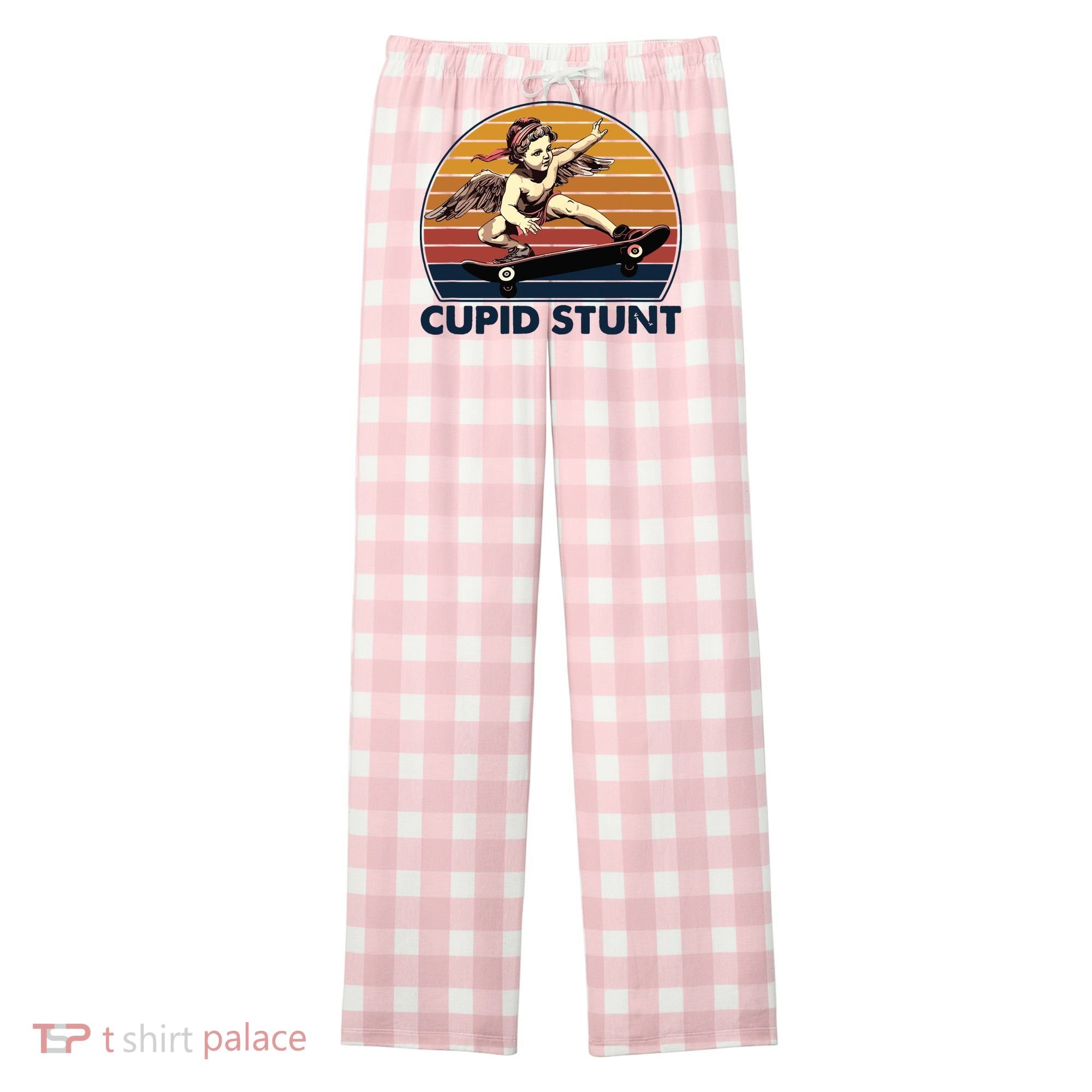 Cupid Stunt Embarrassing Women's Flannel Plaid Pajama Pants