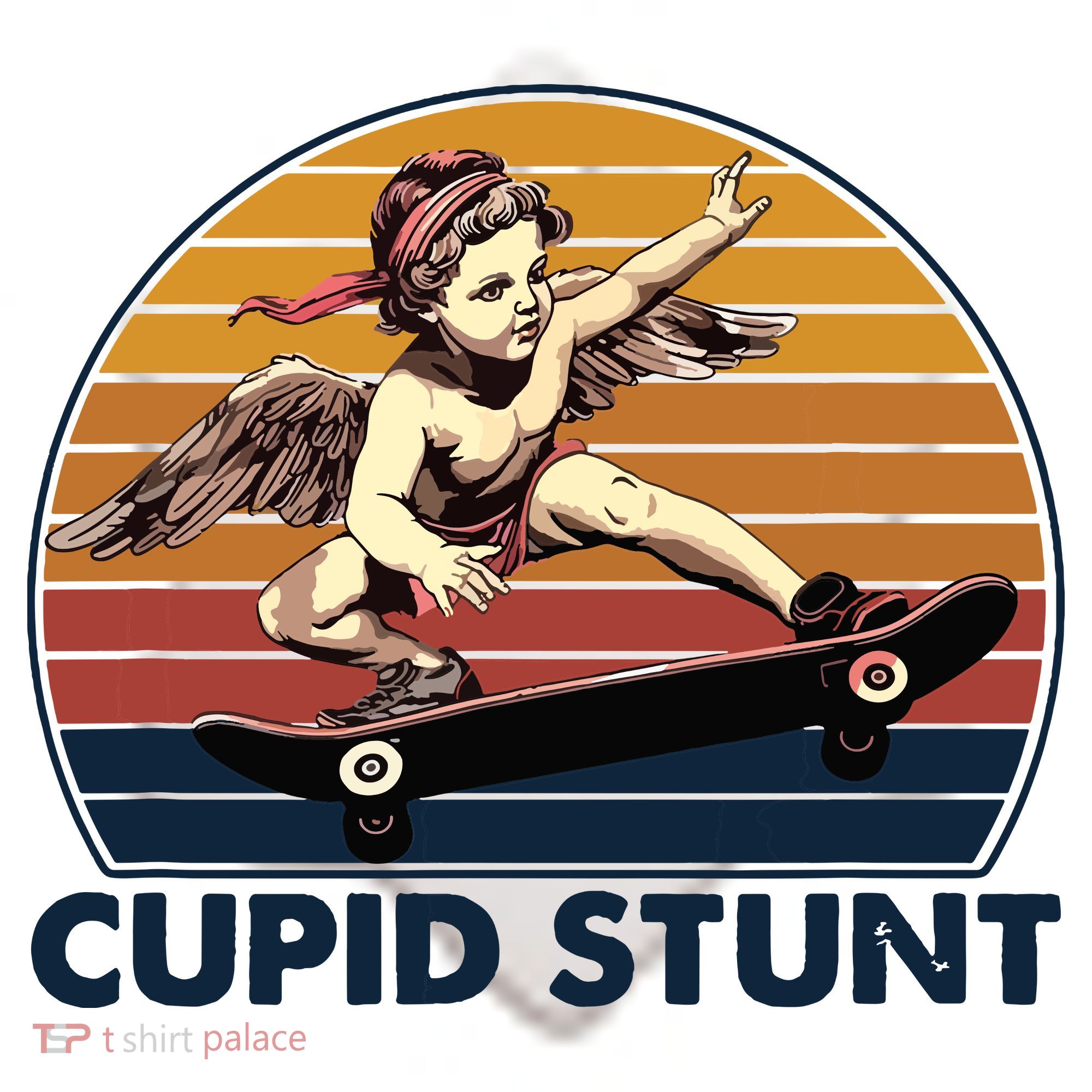 Cupid Stunt Embarrassing Ceramic Ornament