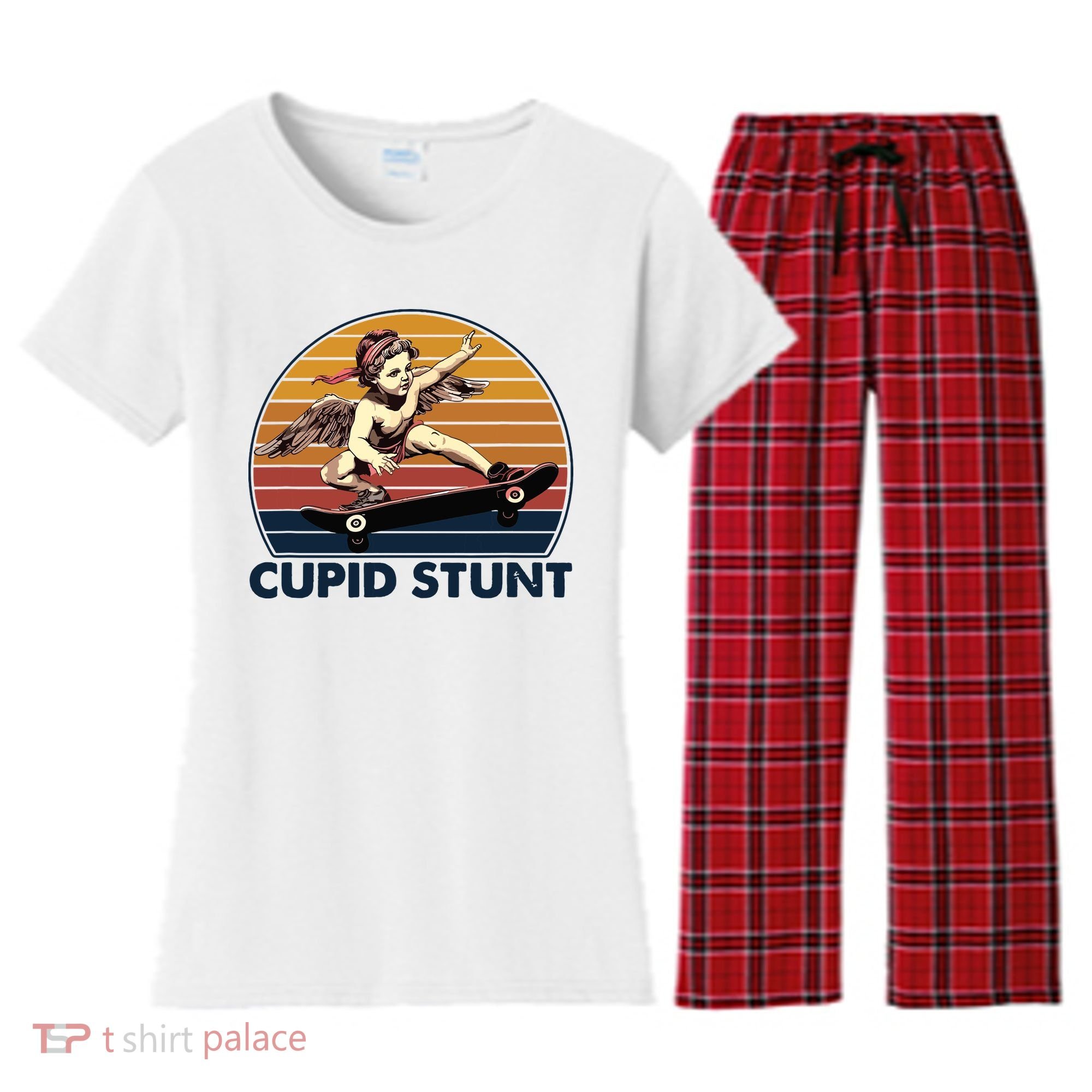 Cupid Stunt Embarrassing Women's Flannel Pajama Set