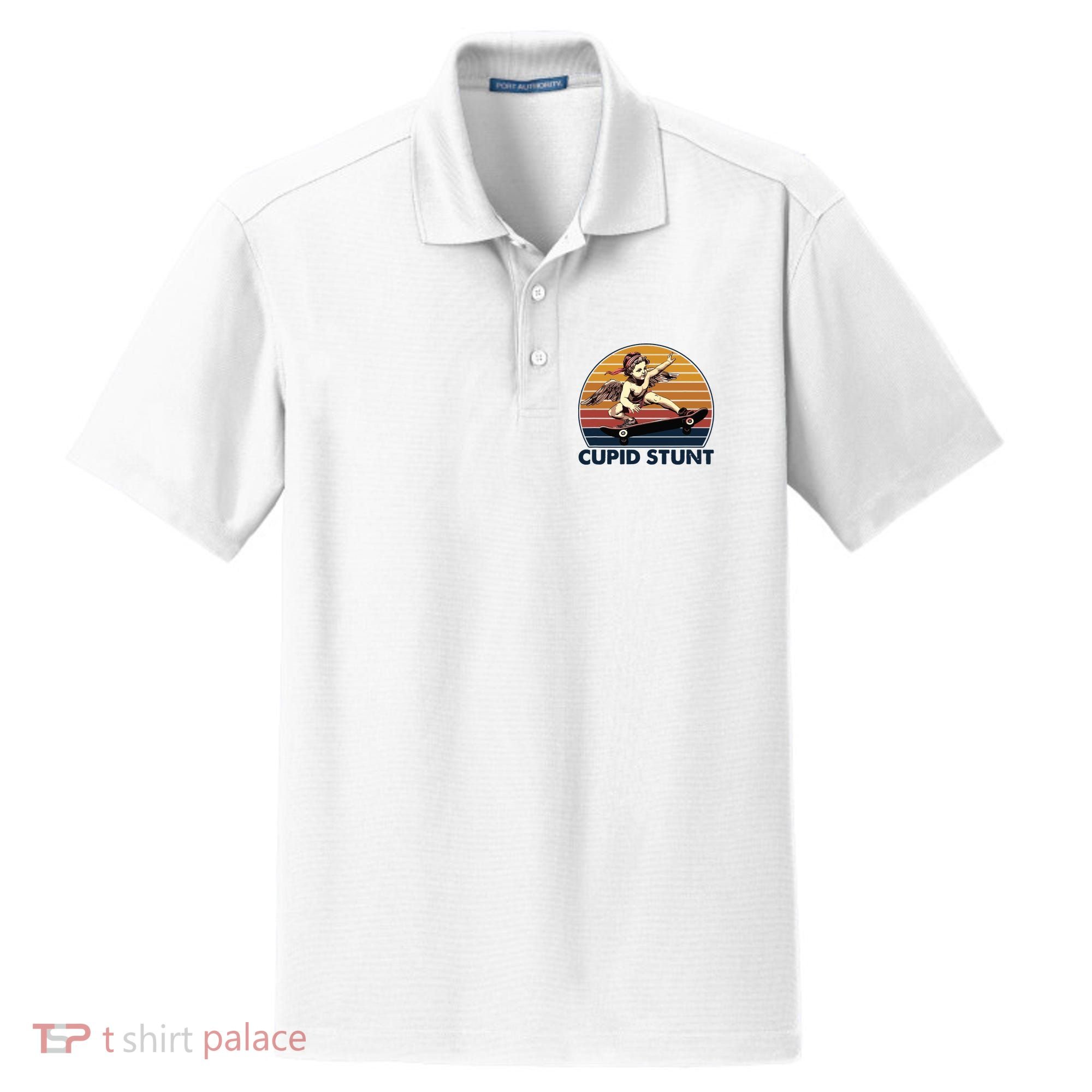Cupid Stunt Embarrassing Dry Zone Grid Polo