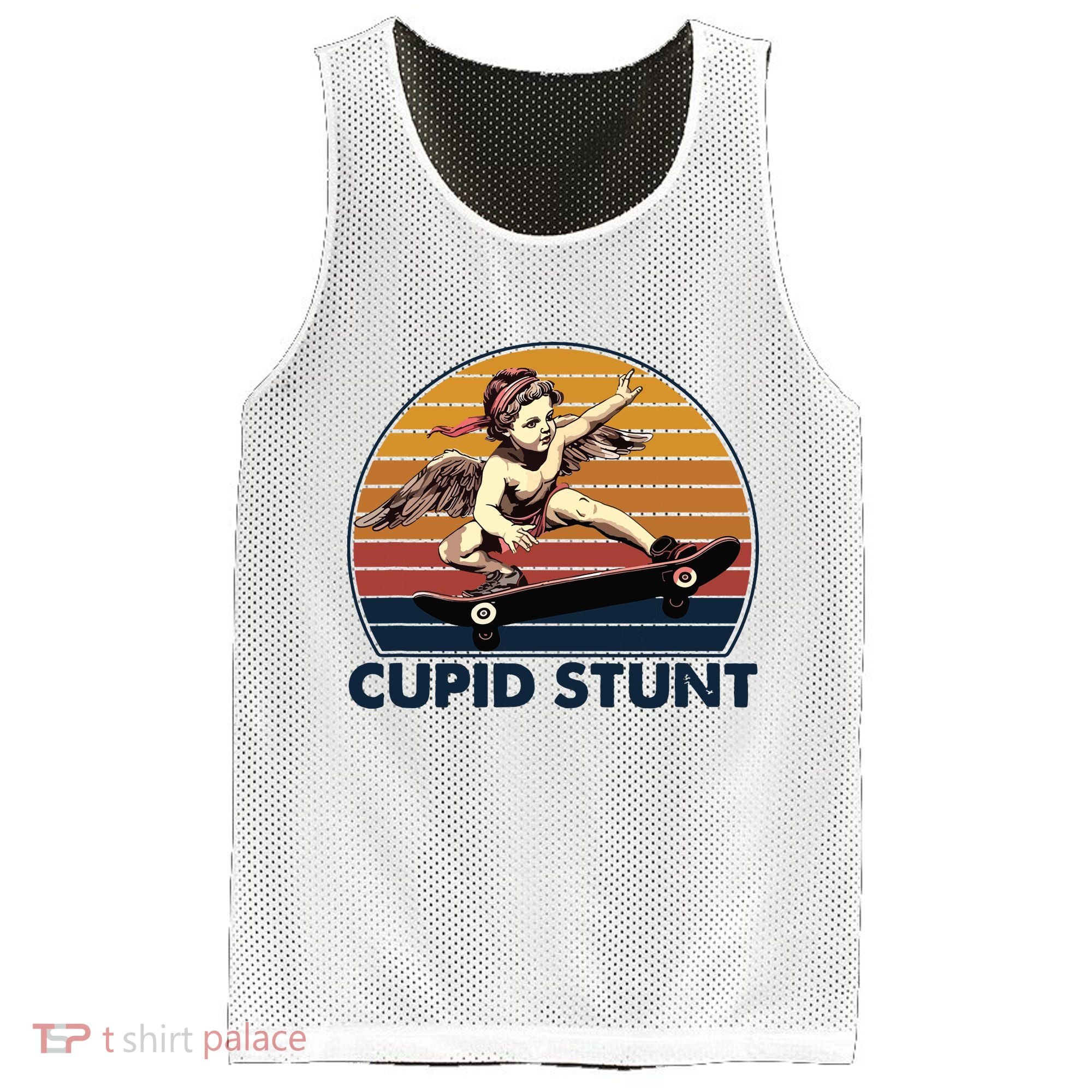 Cupid Stunt Embarrassing Mesh Reversible Basketball Jersey Tank