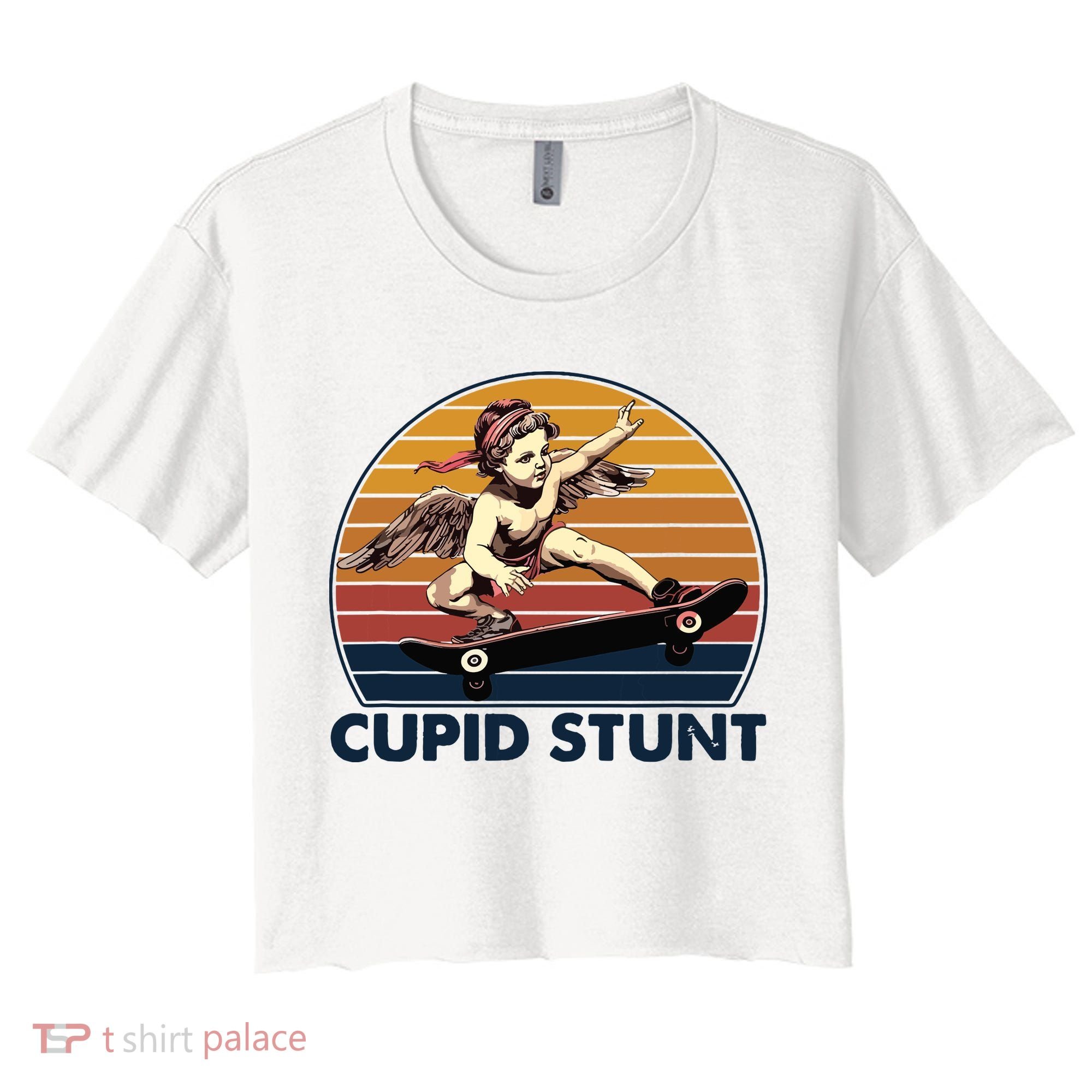 Cupid Stunt Embarrassing Women's Crop Top Tee