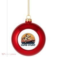 Cupid Stunt Embarrassing Plastic Christmas Ball Ornament thumb 0