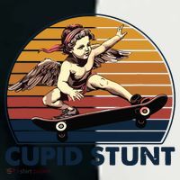 Cupid Stunt Embarrassing Women's Tri-Blend 3/4-Sleeve Raglan Shirt thumb 4