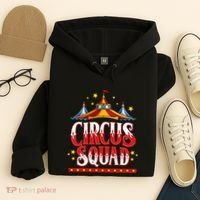 Circus Squad Event Carnival Staff Birthday Party Theme Show Hoodie thumb 4