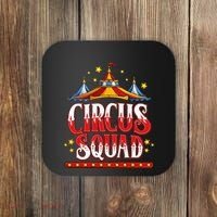 Circus Squad Event Carnival Staff Birthday Party Theme Show Coaster thumb 0