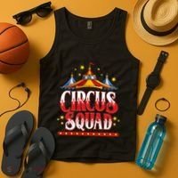 Circus Squad Event Carnival Staff Birthday Party Theme Show Tank Top thumb 4