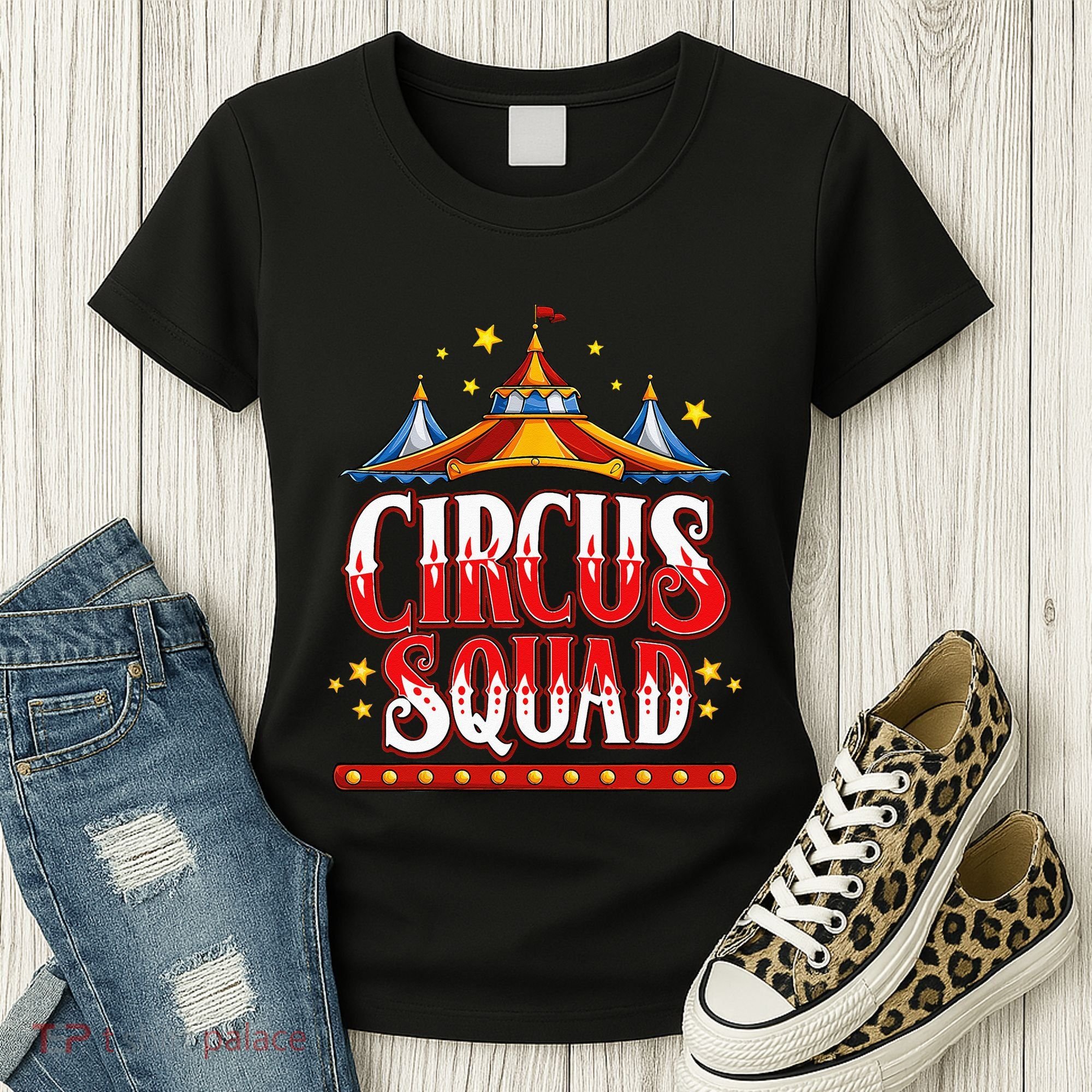 Circus Squad Event Carnival Staff Birthday Party Theme Show Women's T-Shirt