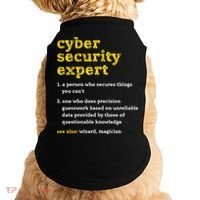 Cyber Security Expert Definition Distressed Computer Geek Gift Doggie Tank thumb 0