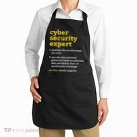 Cyber Security Expert Definition Distressed Computer Geek Gift Apron thumb 2