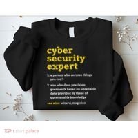 Cyber Security Expert Definition Distressed Computer Geek Gift Sweatshirt thumb 2