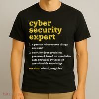 Cyber Security Expert Definition Distressed Computer Geek Gift T-Shirt thumb 3