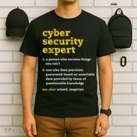 Cyber Security Expert Definition Distressed Computer Geek Gift T-Shirt thumb 6