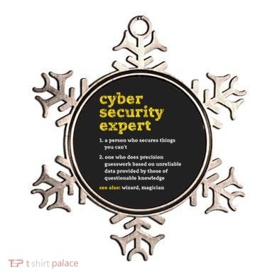 Cyber Security Expert Definition Distressed Computer Geek Gift Ornament