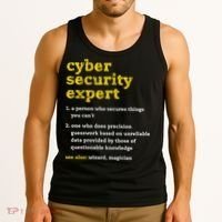 Cyber Security Expert Definition Distressed Computer Geek Gift Tank Top thumb 3