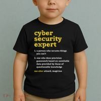 Cyber Security Expert Definition Distressed Computer Geek Gift Toddler T-Shirt thumb 2