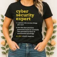 Cyber Security Expert Definition Distressed Computer Geek Gift Women's T-Shirt thumb 2