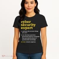 Cyber Security Expert Definition Distressed Computer Geek Gift Women's T-Shirt thumb 4