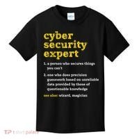 Cyber Security Expert Definition Distressed Computer Geek Gift Kids T-Shirt thumb 0