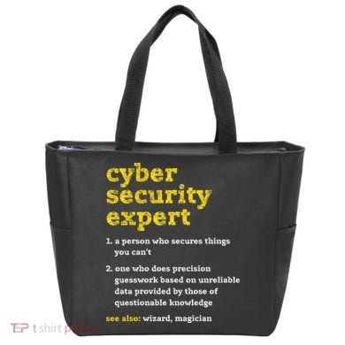 Cyber Security Expert Definition Distressed Computer Geek Gift Tote Bag