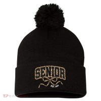Coquette Senior Est. 2026 Pom Pom 12in Knit Beanie thumb 0