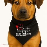 Cardiac Sonographer Echo Tech Learn Rdcs Gift USA-Made Doggie Bandana thumb 1