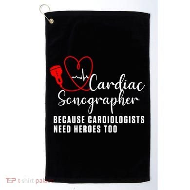 Cardiac Sonographer Echo Tech Learn Rdcs Gift Golf Towel