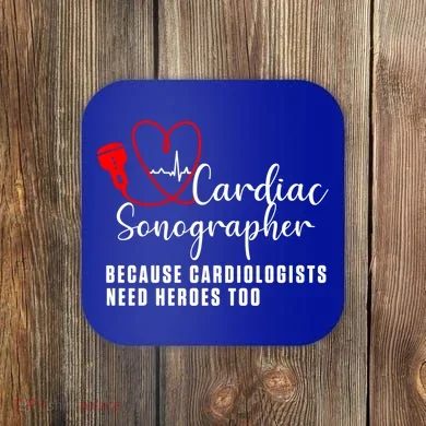 Cardiac Sonographer Echo Tech Learn Rdcs Gift Coaster