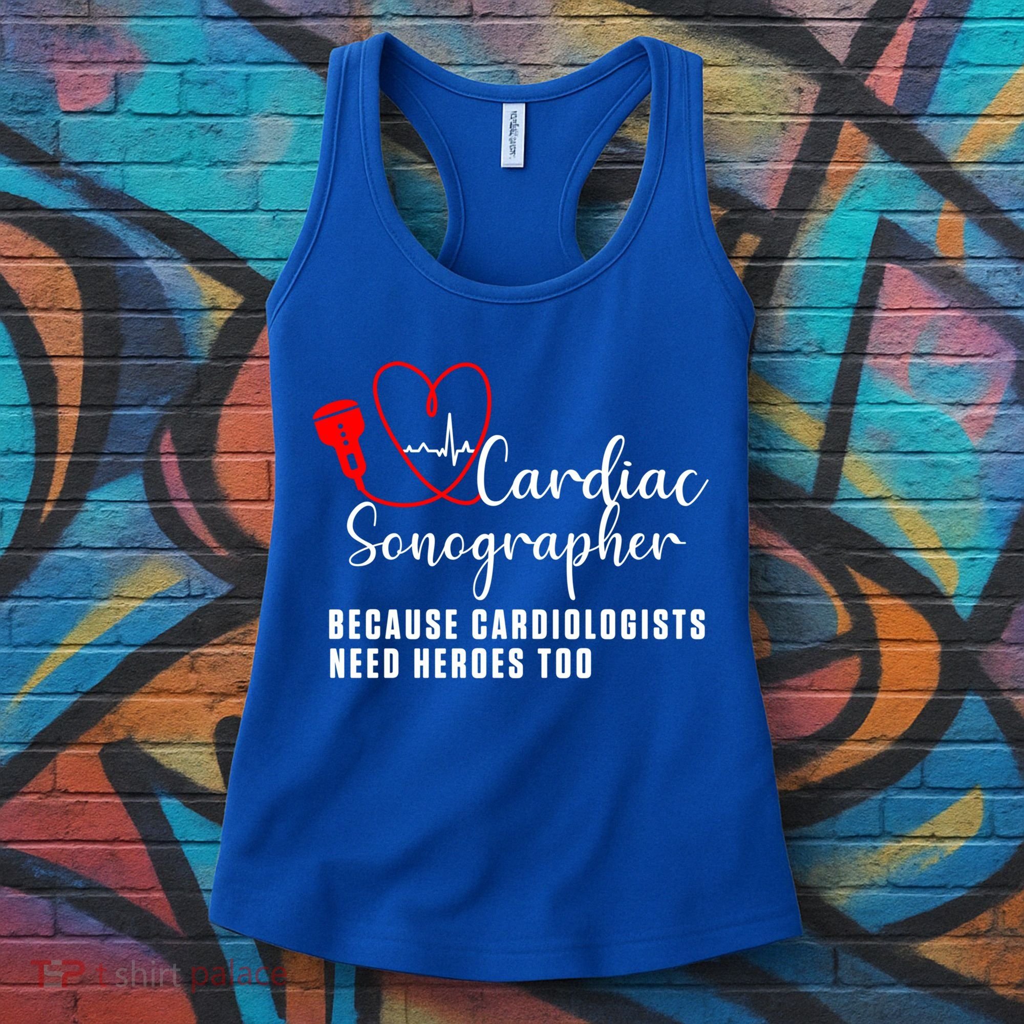 Cardiac Sonographer Echo Tech Learn Rdcs Gift Women's Tank Top