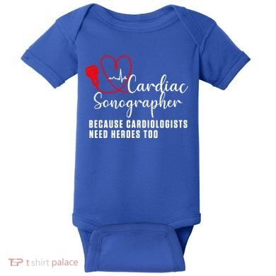 Cardiac Sonographer Echo Tech Learn Rdcs Gift Baby Bodysuit