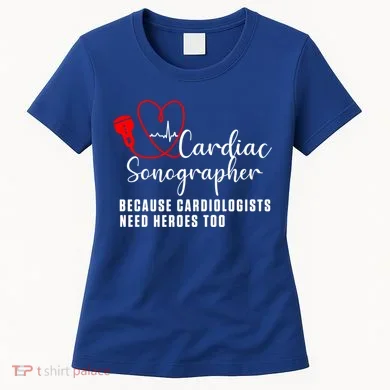 Cardiac Sonographer Echo Tech Learn Rdcs Gift Women's T-Shirt