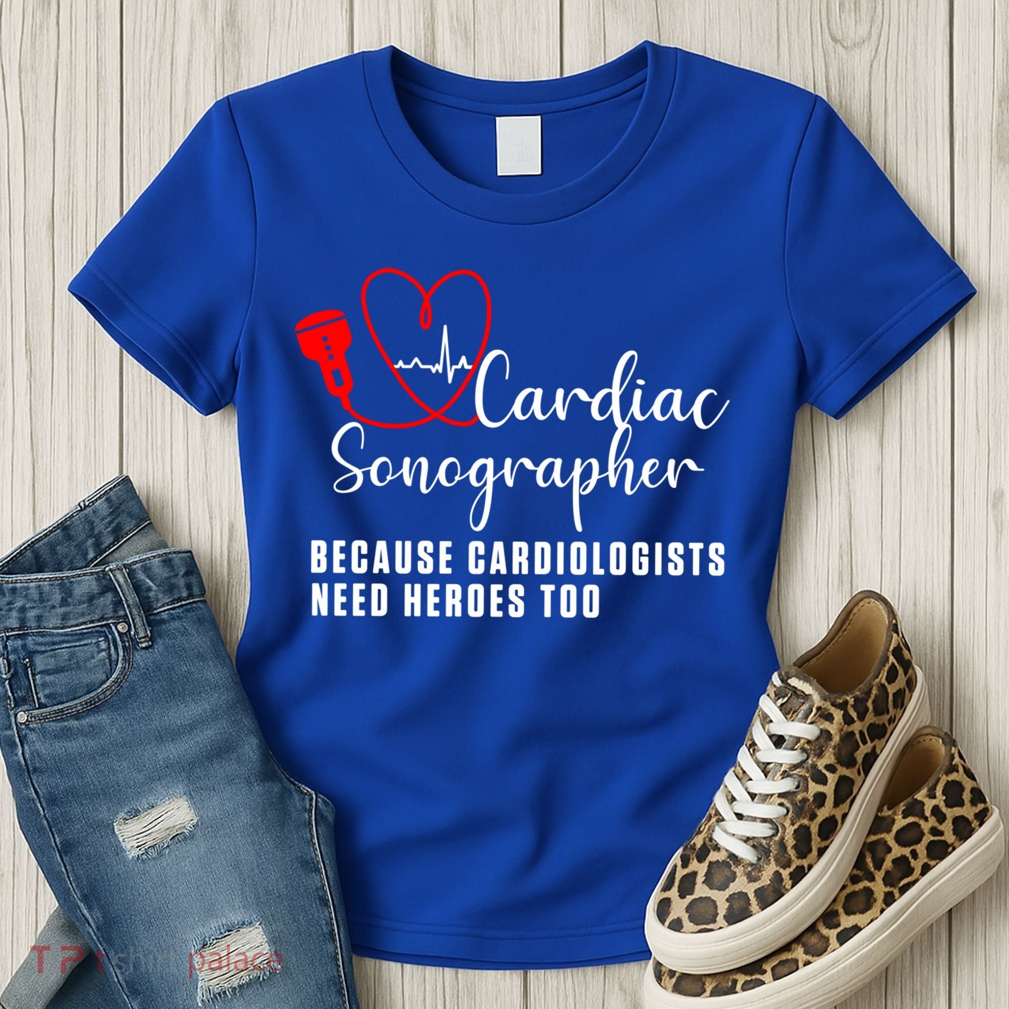Cardiac Sonographer Echo Tech Learn Rdcs Gift Women's T-Shirt