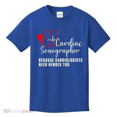 Cardiac Sonographer Echo Tech Learn Rdcs Gift Kids T-Shirt