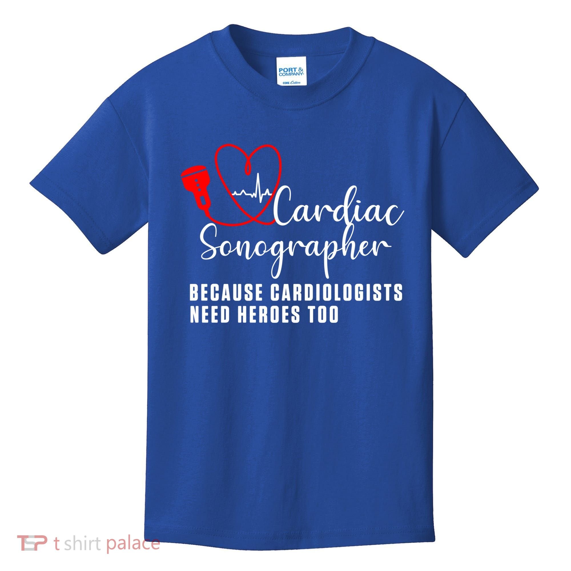 Cardiac Sonographer Echo Tech Learn Rdcs Gift Kids T-Shirt