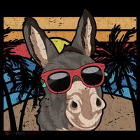 Cool Sunglasses Farm Animal Tropical Retro Donkey Gift Coffee Mug thumb 5