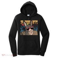 Cool Sunglasses Farm Animal Tropical Retro Donkey Gift Women's Hoodie thumb 0