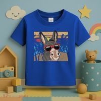 Cool Sunglasses Farm Animal Tropical Retro Donkey Gift Toddler T-Shirt thumb 3