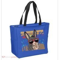 Cool Sunglasses Farm Animal Tropical Retro Donkey Gift Tote Bag thumb 2